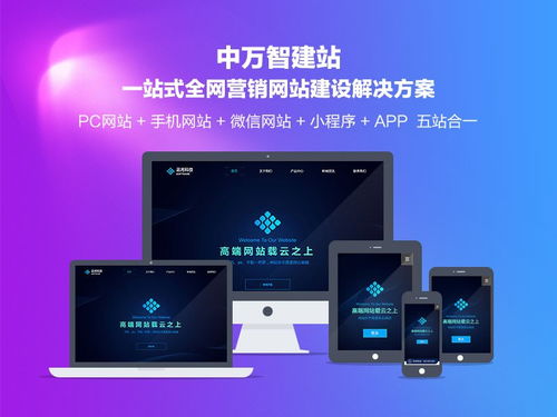 中萬網絡 智建站系統 ,開啟五站合一可視化建站系統新模式